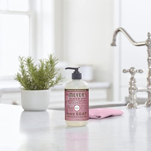 MRS. MEYER'S CLEAN DAY Liquid Hand Soap, Cruelty Free and Biodegradable Formula, Rosemary Scent, 12.5 oz- Pack of 3 - Rosemary - 12.5 Fl Oz (Pack of 3) thumbnail 6