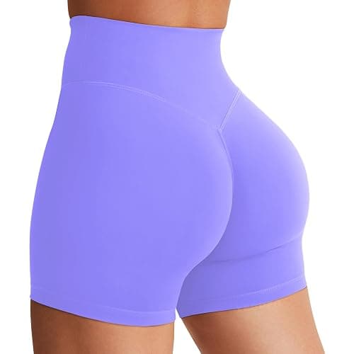 YEOREO Women's Biker Shorts 3.6" /4.5" / 6" Workout Gym Shorts Craze High Waist Tummy Control Hidden Scrunch Running Yoga - Image 1