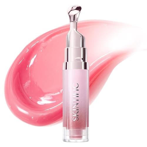 SKINTIFIC Peptide Brightening Lip Serum(01U Baby Pink-Update), Hydrating & Plumping Tinted Lip Gloss, Moisturizing Lip Balm with Polypeptides & Squalane for Glossy - Image 1