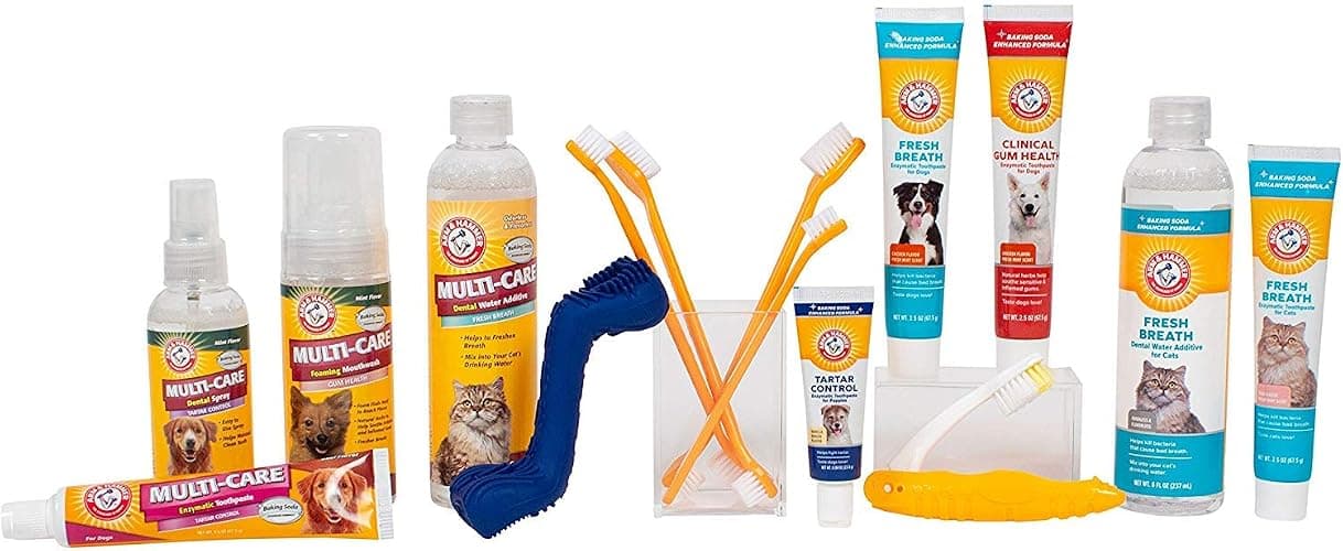 Arm & Hammer for Pets Tartar Control Kit for Dogs | Contains Toothpaste, Toothbrush & Fingerbrush | Reduces Plaque & Tartar Buildup | Safe for Puppies, 3-Piece , Beef Flavor thumbnail 8