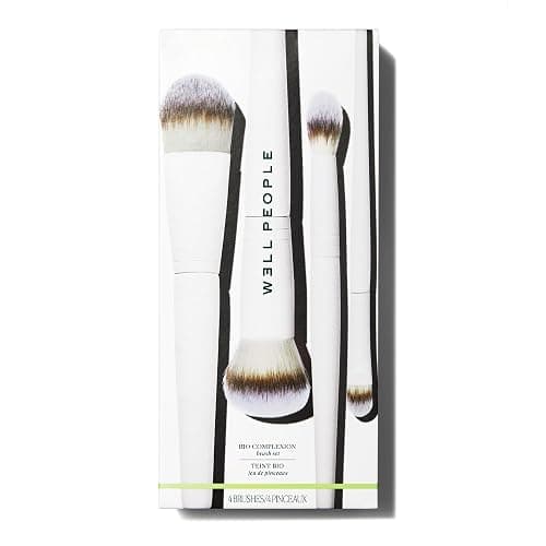 Well People Bio Complexion Brush Set, 4-Piece Face Brush Set For All Complexion Products, For Liquids, Powders & Creams, Cruelty-free Bristles thumbnail 2