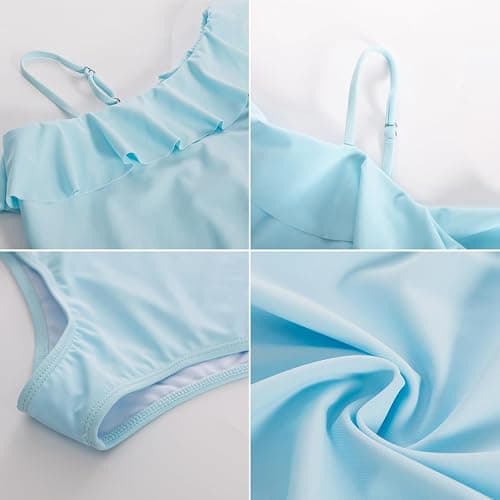 GRACE KARIN Girls One Piece Swimsuits with Mesh Skirt Bathing Suit Swimwear 6-14Y thumbnail 5