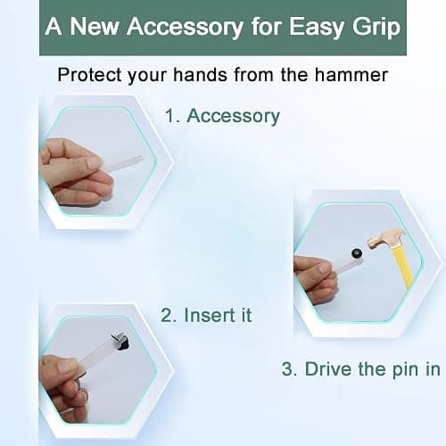 30 PCS Push Pins Picture Hangers Wall Hooks, Double Headed Thumb Tacks for Wall Hangings, Renter Friendly Decor Small Picture Frame Hangers for Drywall Cork Board Home Office Photo Decorations(Black) thumbnail 7