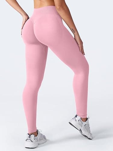 VOYJOY Women Seamless Impact Leggings Scrunch Workout Leggings Medium Waist Tummy Control Butt Lifting Gym Yoga Pants thumbnail 6