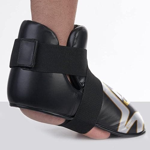 Semi Contact Kick Boxing Cut Boots, Foam Pad Kids Taekwondo Foot Guard, Karate Sparring Feet Protector Footgear thumbnail 5
