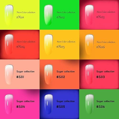FAVAI Airbrush Gel Nail Polish, 24 Colors, No Dilution,Acetone-Free,French Manicure,Ombre Nail Art,DIY,Salon Quality Nail Supplies,Perfect Gifts for Girls & Women thumbnail 3