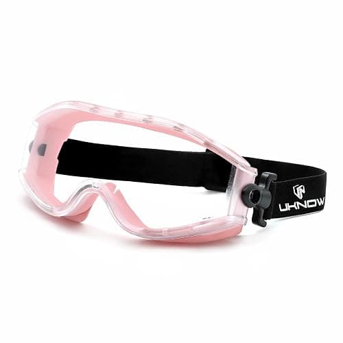 UKNOW Safety Goggles Over Glasses - Anti-Fog Clear Lens - ANSI Z87.1 Certified Eye Protection for Lab Work, Industrial Use - Image 1