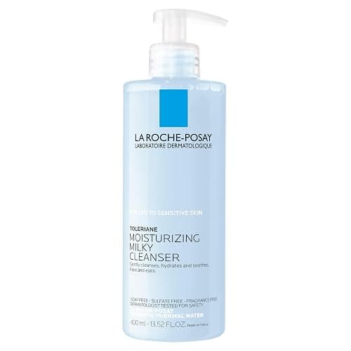 La Roche-Posay Toleriane Moisturizing Milky Cleanser, Gentle Face Cleanser with Glycerin for Dry, Sensitive & Allergy-Prone Skin, Face Wash for Hydration, Makeup Remover Cleanser, 13.5fl oz - Image 1