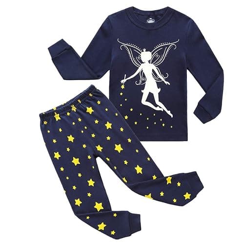 RKOIAN Little Girls' Long Sleeve Pajamas Sets Toddler 100% Cotton Pjs Kids Sleepwears - Image 1