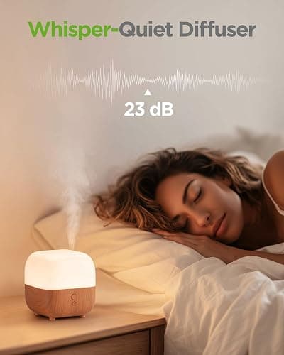 InnoGear 150ml Essential Oil Diffuser, Premium 5-in-1 Diffusers for Home Scent 8 LED Color Aromatherapy Diffuser Air Desk Mini Humidifier Small Vaporizer Aroma Diffuser for Computer Laptop Room Office thumbnail 8