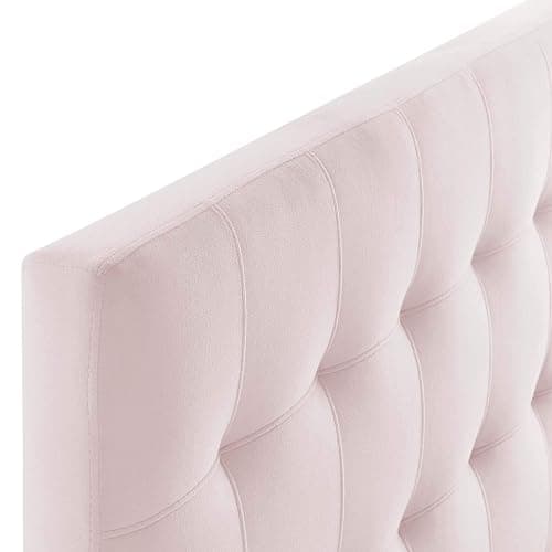 Modway Lily Biscuit Tufted Twin Performance Velvet Headboard, Pink thumbnail 4
