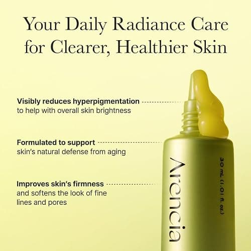 Arencia Vitamin C Booster Shot Serum with Glutathione, Niacinamide and Vitamin E for Dark Spot Care, Fine Lines & Wrinkles, Glass Skin, Korean Skincare 30ml/1.01 fl.oz thumbnail 4