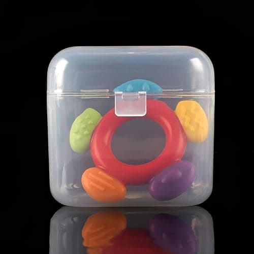 Accmor Pacifier Case, Pacifier Container Can Storage 2 Pacifiers, Baby Pacifier Holder Case for Travel, BPA Free,Transparent,2 Pack thumbnail 6
