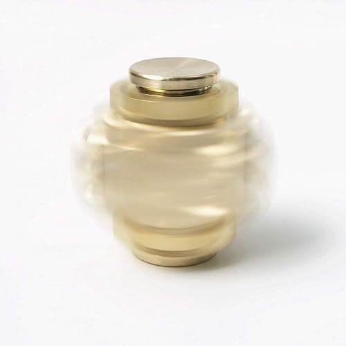 DMaos Fidget Cube Spinner, Linkage 4 Gears Figity Spin Finger Games, Metal Brass with Super Smooth Bearings, Durable Mechanics Romoveable, Small Premium Figit Toy - Gold thumbnail 4