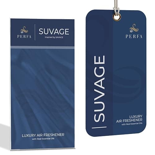 Card Car Air Freshener for Men - Solvère Inspired Perfume Scent by Perfa | Luxury Fragrance - Neutralizes Lingering Smells - Air Freshener with Odor Eliminating Technology - Perfect for Any Vehicle thumbnail 2