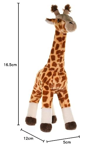 Wild Republic Standing Giraffe Plush Soft Toy, Cuddlekins Cuddly Toys, Gifts for Kids, Brown, White, Black, 43 cm thumbnail 2