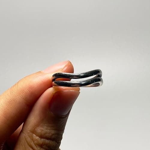 Ch.yishi Handmade Vintage 925 Sterling Silver Wide Band Rings for Women/Men,Adjustable Thumb Finger Ring thumbnail 4