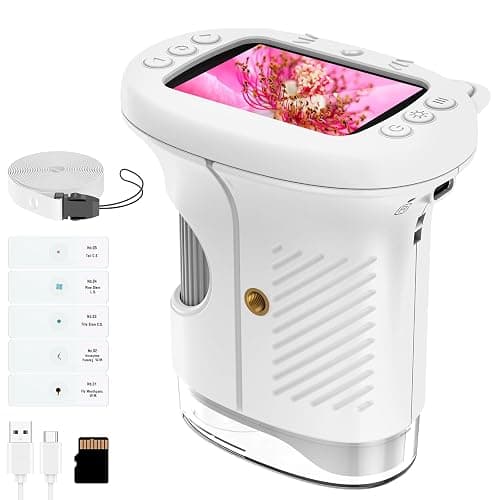 Kids Handheld Digital Microscope 1000X: Science Gift Kit STEM Toy Ages 5-13 | 8GB SD Card for Photo/video, Rechargeable, 2.4" Screen, 8 LEDs, Portable Magnifying Glass Pocket Miniscope for Girls Boys - Image 1