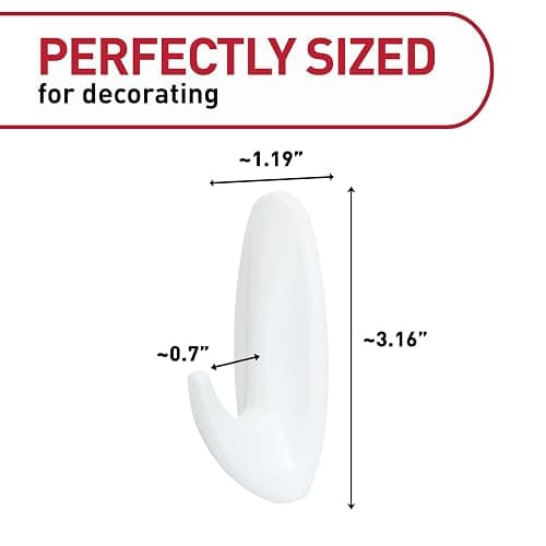 Command Medium Designer Hooks, 18-Hooks, 24-Strips, Damage Free Hanging thumbnail 2