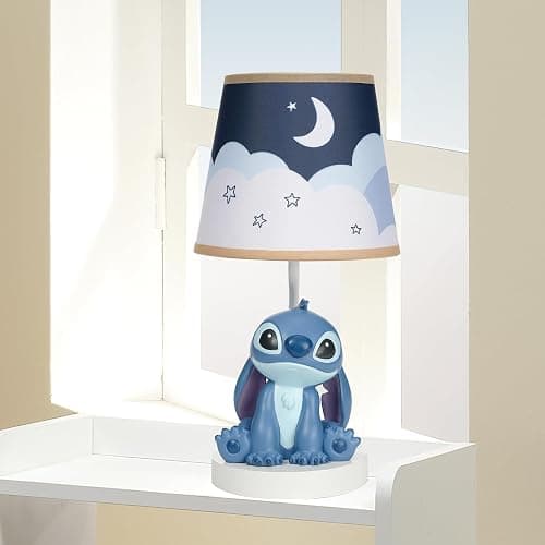 Disney Stitch Hand-Painted 3D Sculpted Nursery Lamp and Shade thumbnail 5