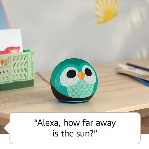 Amazon Echo Dot Kids (newest model), Designed for kids, with parental controls, Includes 1 Year of Amazon Kids+, Dragon - Dragon - Device only thumbnail 3