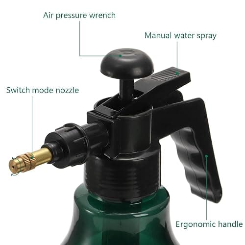 ZEAYEA 2 Pack 0.5 Gallon Hand Held Garden Sprayer, Pump Pressure Water Sprayer, Plastic Watering Cans with Adjustable Nozzle, Hand Sprayers for Lawn, Garden, Indoor Outdoor Gardening, Home Cleaning thumbnail 5