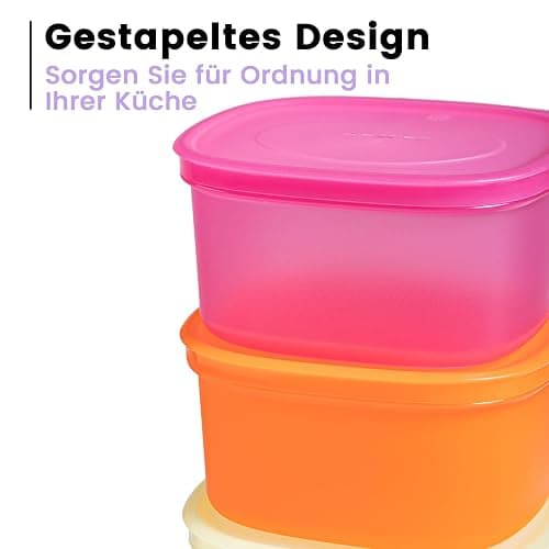 ANJUKE Meal Prep Boxen, 7 Stück Wiederverwendbare Frischhaltedosen mit Deckel, Geschirrspüler, Mikrowelle und Kühlschrank Freundlich, BPA-Freie, Auslaufsicher (900ml) thumbnail 6