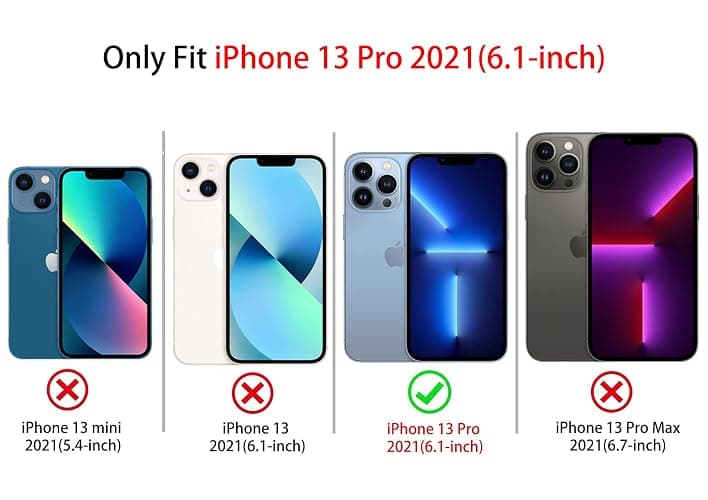 NITITOP Compatible with iPhone 13 Pro Case Cute Clear Durable Ribbon Bowknot Pattern for Girls Women Soft TPU Transparent Full Camera Lens Shockproof Protective Phone Cover - Blue thumbnail 6