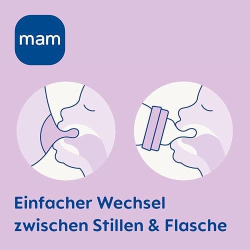 MAM 67036720–2 – Lot de 2 biberons confort en verre 260 ml – Neutres thumbnail 5