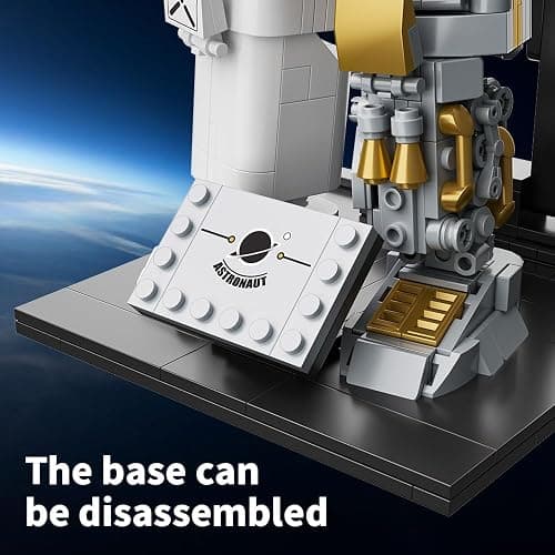 NETEHU Space Astronaut Building Block Toy, Ideal Gift for 6-14 Year Old Children, 880 Pieces Mini Bricks for Adult, Space Astronaut Building Block Sets thumbnail 6