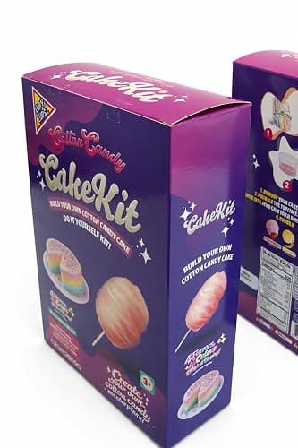 Cotton Candy Cake Kit (4oz.) - Lupy Lups! - 4 Flavors, 4 Colors and 1 Magical Topping. - Fluffy, Fun and Sweet Cotton Candy. thumbnail 3