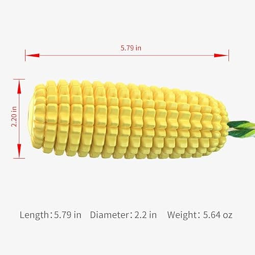 Carllg Dog Chew Toys for Aggressive Chewers, Indestructible Tough Durable Squeaky Interactive Dog Toys, Puppy Teeth Chew Corn Stick Toy for Small Medium Large Breed thumbnail 3