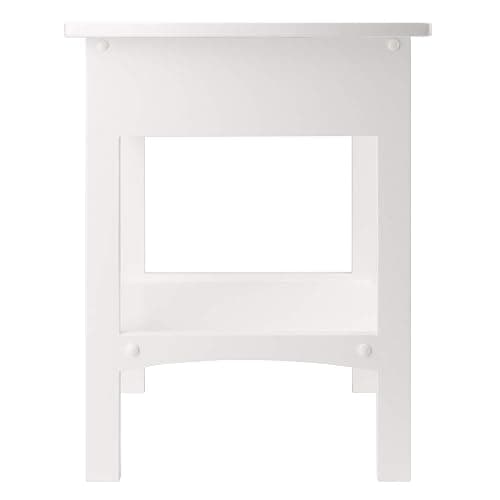 Winsome Wood Claire Accent Table, White thumbnail 5