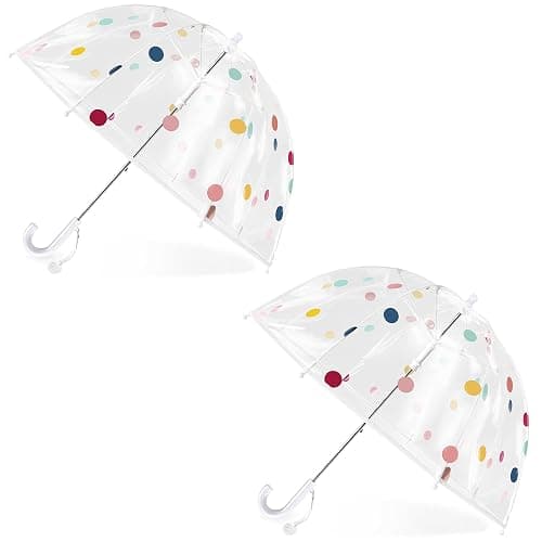 RONIARE Kids Clear Bubble Umbrellas for Rain Dome Windproof Umbrella for Kid Girls and Boys - Image 1