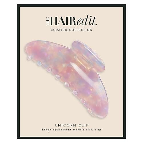 The Hair Edit Unicorn Clip - Large Opalescent Marble Claw Clip - Image 1