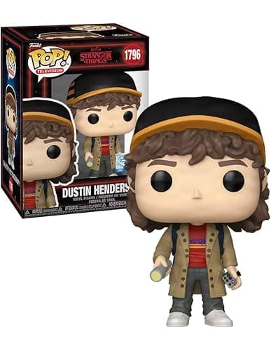 Funko Pop! Television Stranger Things Dustin Henderson Vinyl Figure #1796 with Flashlight Collectible for Display thumbnail 3