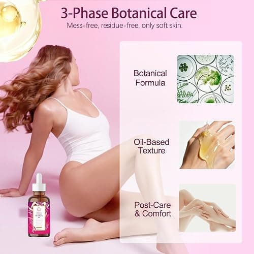 Zoone Nutra Cyperus Rotundus Seed Oil 60ml – Enhanced Botanical Formula with Hair Inhibiting Complex, Infused with Narcissus & Japanese Yam Extract, Lightweight Body Care Blend thumbnail 7