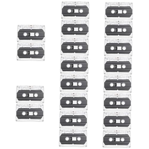 Mikikit 20 Pcs Audio Tape Blank Cassette Tape for Mixtape Cassette Tape Tapes for Recording 30 Minute Cassettes 30 Min Recording Time Tapes Standard Size Cassettes Low Noise Tape - Image 1