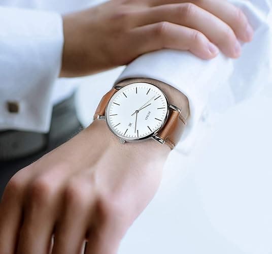BUREI Men Wrist Watches Fashion Minimalist Analog Quartz Waterproof Watches for Men thumbnail 4