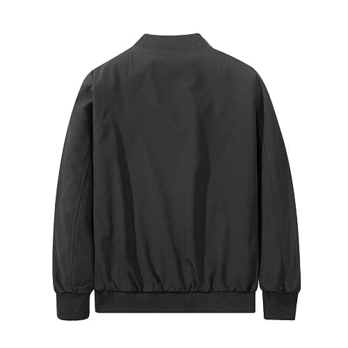 XiaoYouYu Men's Bomber Jacket Fashion Stylish Lightweight Windbreaker Spring Fall Casual Jackets for Men thumbnail 3