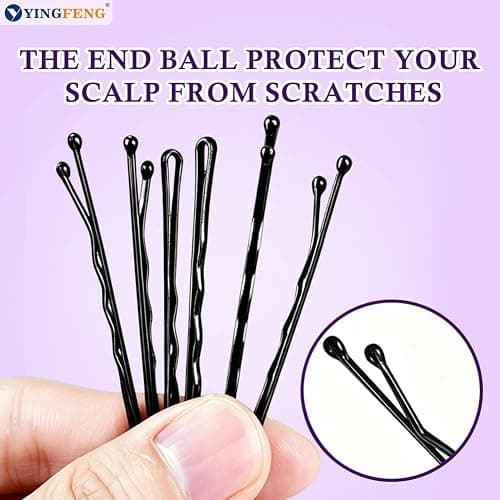 330 Pcs 2.2 Inch Black Bobby Pins, Set of Hairpins with Box, Premium Hair Pins for Kids, Girls and Women, Great for All Hair Types thumbnail 8