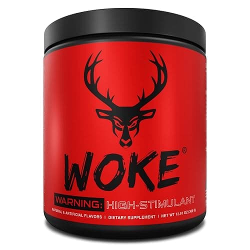 Bucked Up - Woke - HIGH STIM Pre Workout - Best Tasting - Focus Nootropic, Pump, Strength and Growth, 30 Servings (Grape) - Image 1