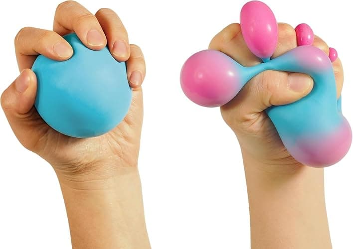 Schylling Needoh Color Change Groovy Glob! Squishy, Squeezy, Stretchy Stress Balls - Assorted Colors 3 Pack thumbnail 3