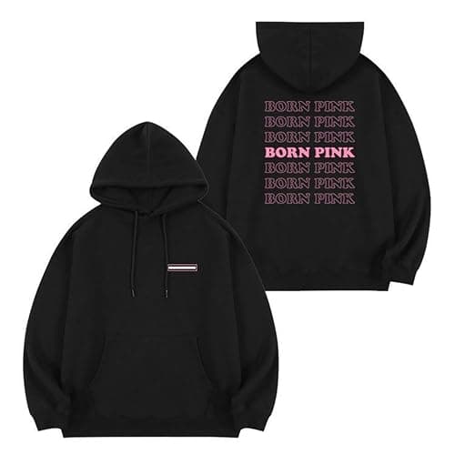 MURQ BLI-NK Album Born Pink Hoodie Kapuzenpullover K-Pop Support Bedrucktes Merch-Sweatshirt Baumwollhemden for Fans - Image 1