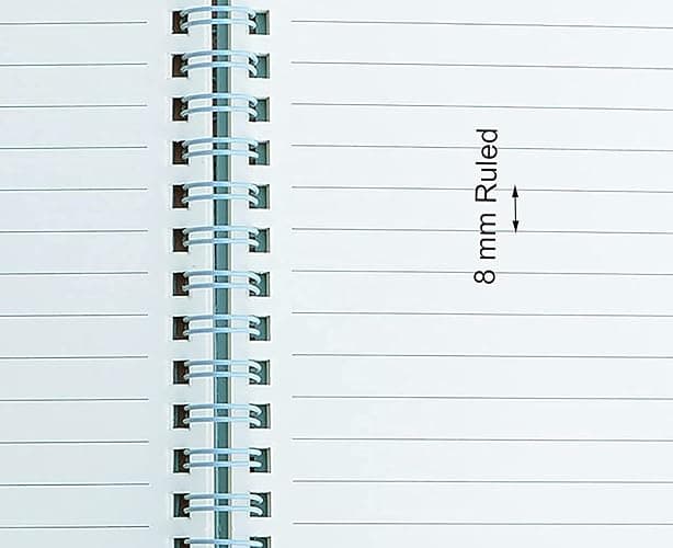 Yansanido Spiral Notebook, 4 Pcs A5 Thick Plastic Hardcover 8mm Ruled 4 Color 80 Sheets -160 Pages Journals for Study and Notes (Light Pink,Light Green,Light Blue,ivory, A5 5.7" x 8.3"-Ruled) thumbnail 4