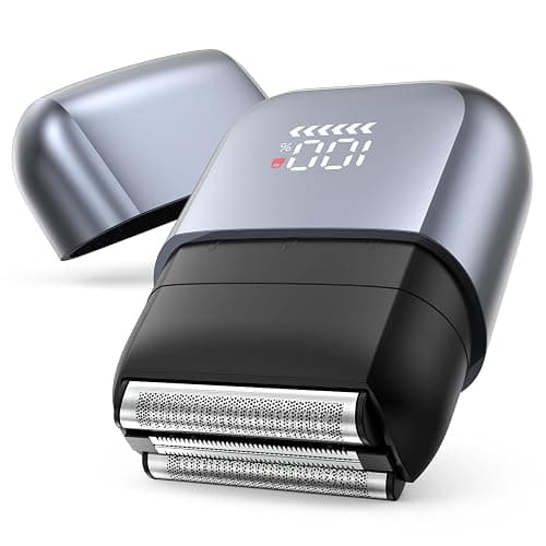 Foil Shavers for Men, Mini Electric Razors for Close Shaving Face with High Speed 3 Floating Blade Heads, USB C Fast Rechargeable Foil Shaver IPX7 Waterproof Wet Dry Travel Locked/Led Display - Image 1