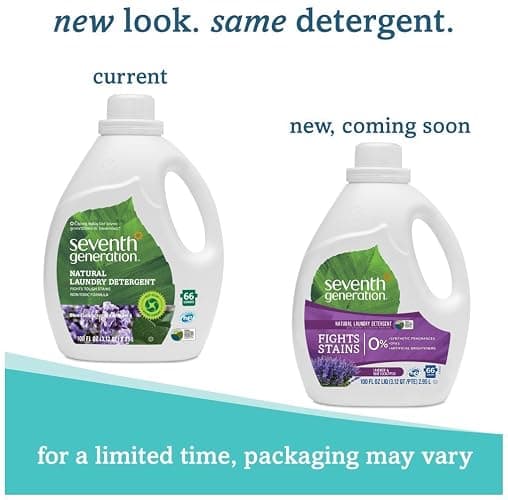 Seventh Generation Liquid Laundry Detergent, Fresh scent, Lavender, 100 Fl Oz thumbnail 2