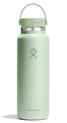 Hydro Flask Water Bottle - Insulated Stainless Steel - Wide Mouth Flex Lid, Non Spill, Leakproof and Refillable in 40 Oz - Image 1