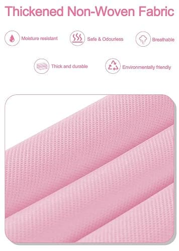 TAHAVICE Pink Over the Door Organizer - 5-Tier Hanging Storage with Clear PVC Windows & 10 Mesh Pockets, Cute Closet Organizer for Makeup, Perfume, Toys, Perfect Pink Room Decor for Girl thumbnail 8