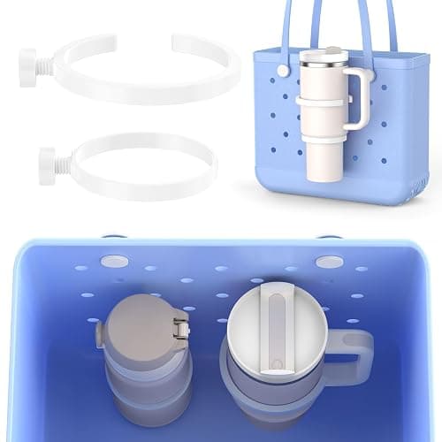 OUTXE 2 Pack Cup Holder for Bogg Bag, Fits 16-40oz Stanley, Insert Drink Holder Attachment Compatible with All Bogg Bags & Simply Southern Beach Tote Bag - Image 1